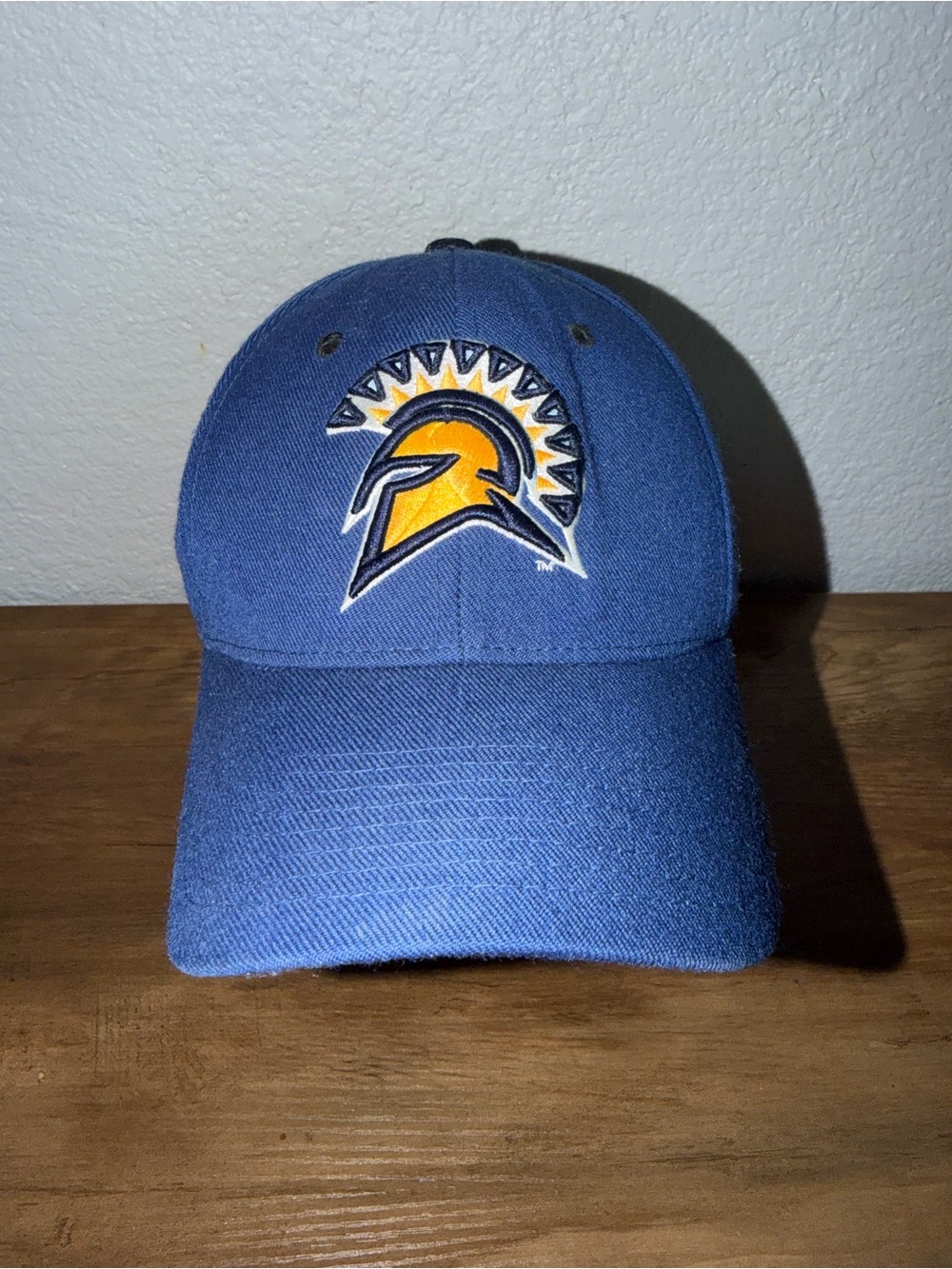 Zephyr San Jose State Spartans Fitted Cap Hat Blue/Yellow Size 7 3/8 NCAA